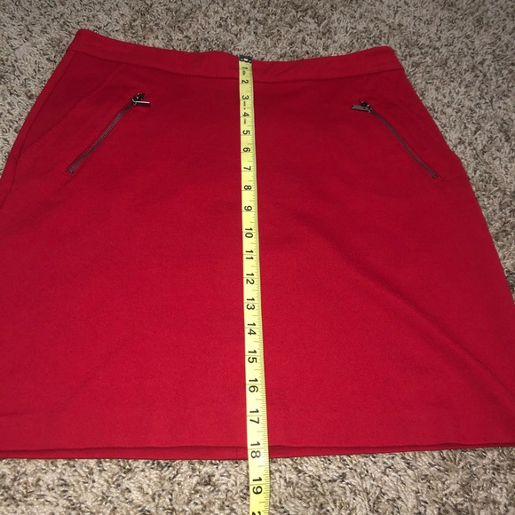 NWOT Boston Proper Skirt Bright Red Mini Chic - Picture 10 of 11